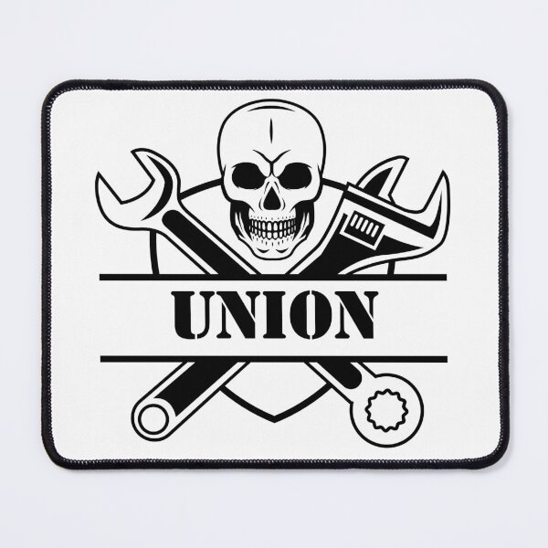 Item preview, UNION BLUE COLLAR SKULL WRENCH TOOLS CROSS designed and sold by RossDillon.