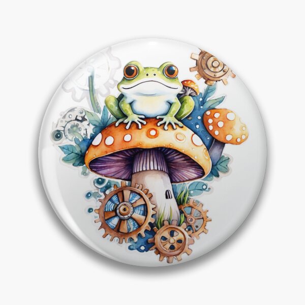 Item preview, Frog on a mushroom designed and sold by islandboy86.