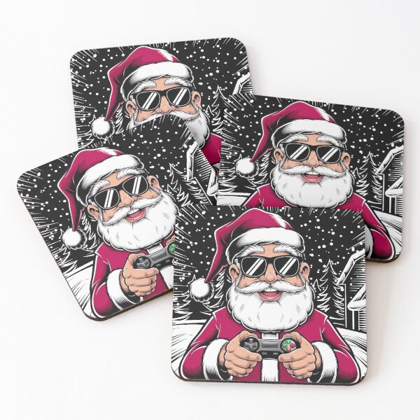 Item preview, Cool Gamer Santa Claus Christmas Video Game Graphic designed and sold by ShopZen ⭐⭐⭐⭐⭐.