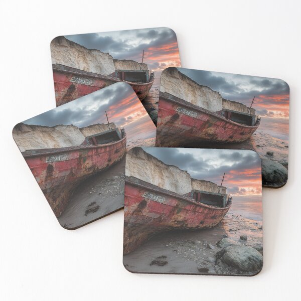 Item preview, Dilapidated Boat on Portuguese Coast designed and sold by DigiCre8.
