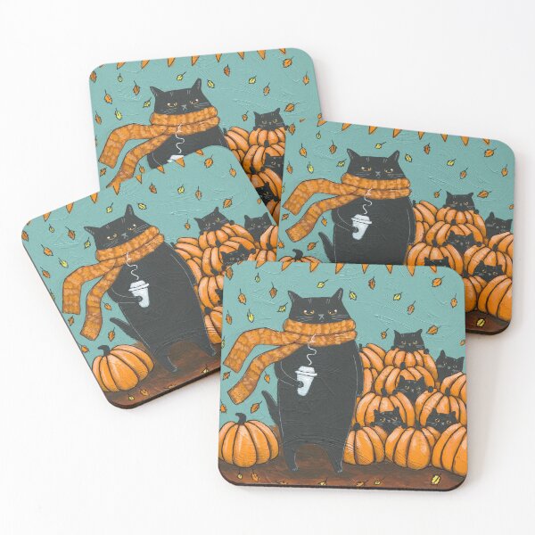 Item preview, Picking Out The Pumpkins designed and sold by KilkennyCat Art.