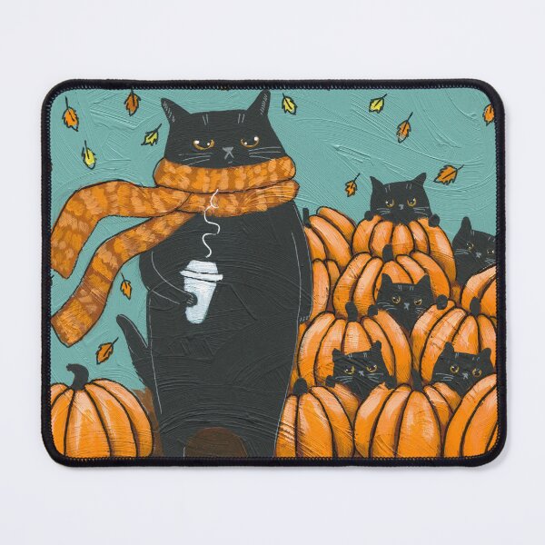 Item preview, Picking Out The Pumpkins designed and sold by KilkennyCat Art.
