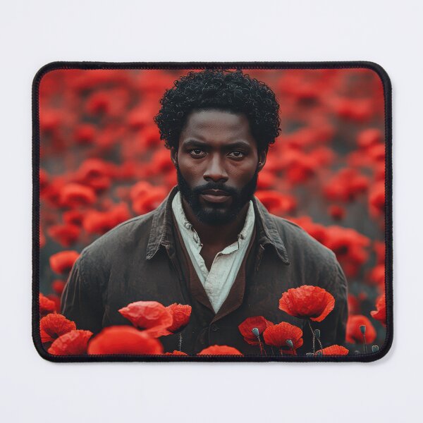 Item preview, Man in a Field of Red Poppies designed and sold by regalaibylondon.