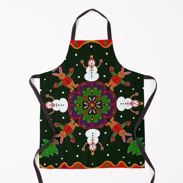 Item preview, Christmas snowman and rabbit mandala designed and sold by Joslin Fields.