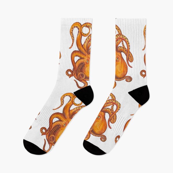 Artikelvorschau, Orangefarbener Oktopus Nr. 2 entworfen und verkauft von CaitlinPadilla.