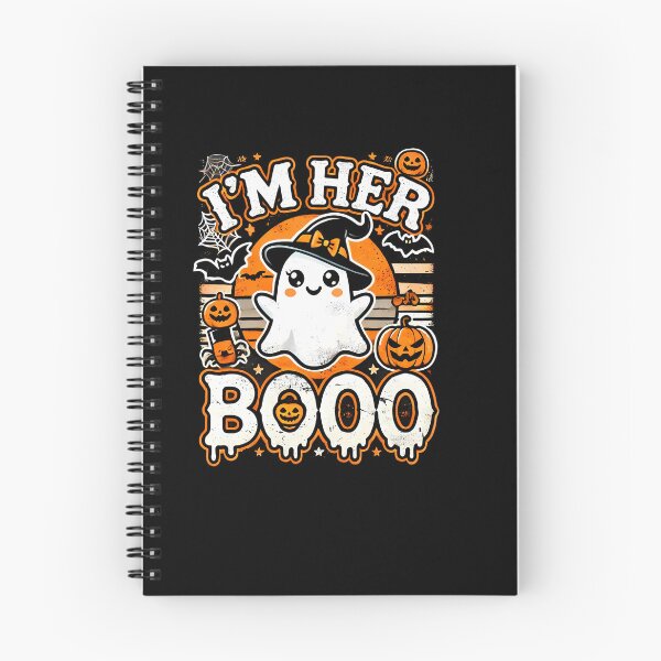 Item preview, Funny Halloween Pumpkin and Ghost, I'm Her Boo designed and sold by Logiamerch.