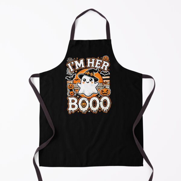 Item preview, Funny Halloween Pumpkin and Ghost, I'm Her Boo designed and sold by Logiamerch.