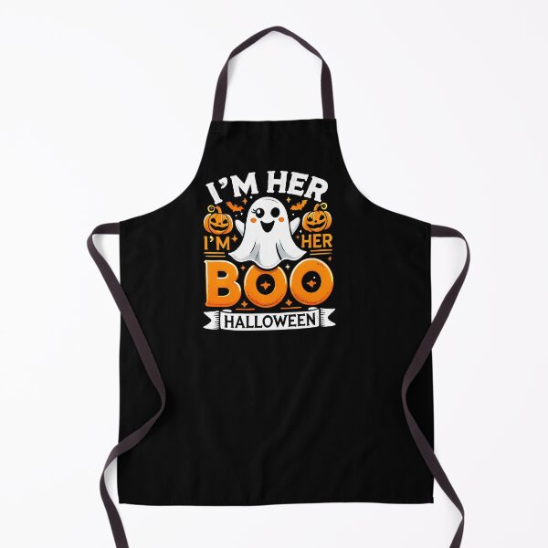 Item preview, Funny Halloween Pumpkin and Ghost, I'm Her Boo designed and sold by Logiamerch.