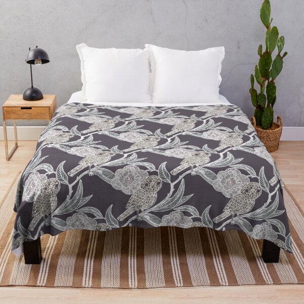 Item preview, Charleston plum Owl and Floral Pattern – Medieval Manuscript Inspired Design Illustration by jemma jamie skidmore designed and sold by Jemma Jamie Skidmore.