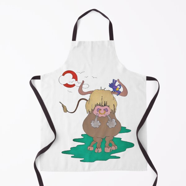 Item preview, Humorous Cartoon Bull and Friend designed and sold by Amanda Roussos.