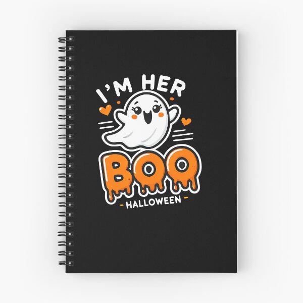 Item preview, Funny Halloween Pumpkin and Ghost, I'm Her Boo designed and sold by Logiamerch.
