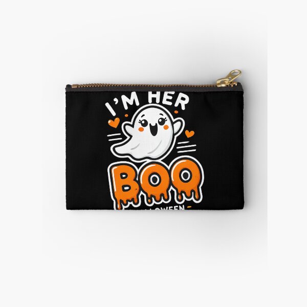 Item preview, Funny Halloween Pumpkin and Ghost, I'm Her Boo designed and sold by Logiamerch.