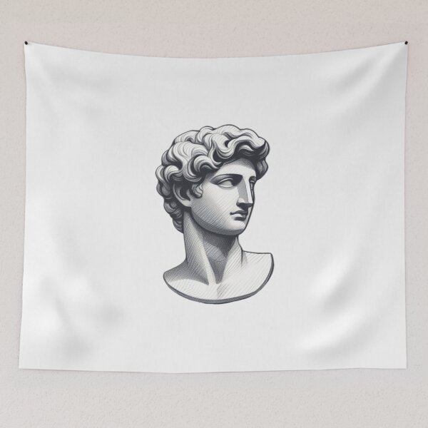 Item preview, Roman Male Bust Digital Art designed and sold by GeneralDaily.