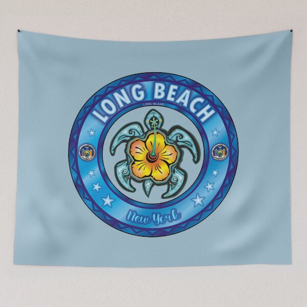 Item preview, Long Beach NY sea turtle hibiscus designed and sold by studioss76.