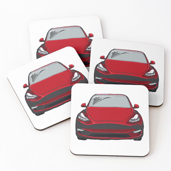 Item preview, Red Electric SUV Vehicle Drawing Sketch designed and sold by laughingwillows.