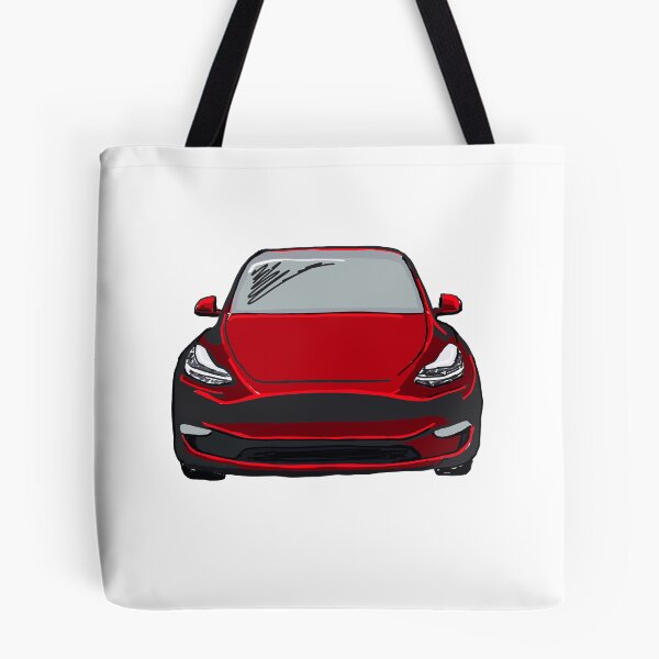 Item preview, Red Electric SUV Vehicle Drawing Sketch designed and sold by laughingwillows.