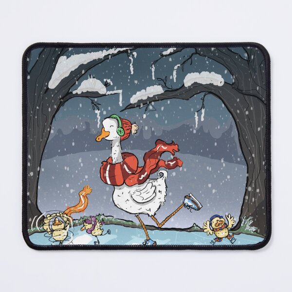 Item preview, Family Of Ducks Skating designed and sold by TheRetroE.