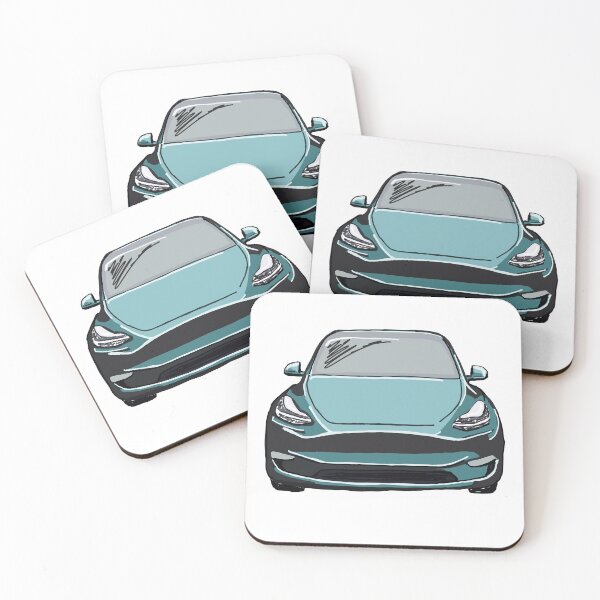 Item preview, Teal Electric SUV Vehicle Drawing Sketch designed and sold by laughingwillows.