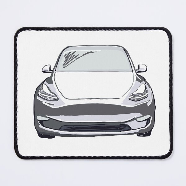Item preview, White Electric SUV Vehicle Drawing Sketch designed and sold by laughingwillows.