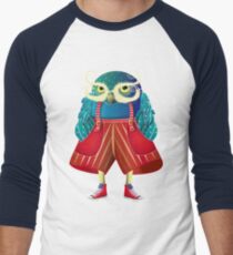 My Owl Red Pants Men's Baseball ¾ T-Shirt
