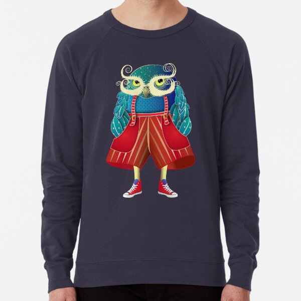 My Owl Red Pants Lightweight Sweatshirt