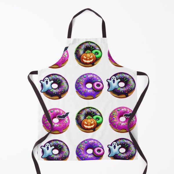 Item preview, CUTE HALLOWEEN DONUTS SPOOKY GHOST STICKERS SET designed and sold by Arts4U.