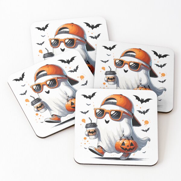 Item preview, Spooky Pumpkin Ghost Bat Coffee Halloween designed and sold by ROOFY-HK.