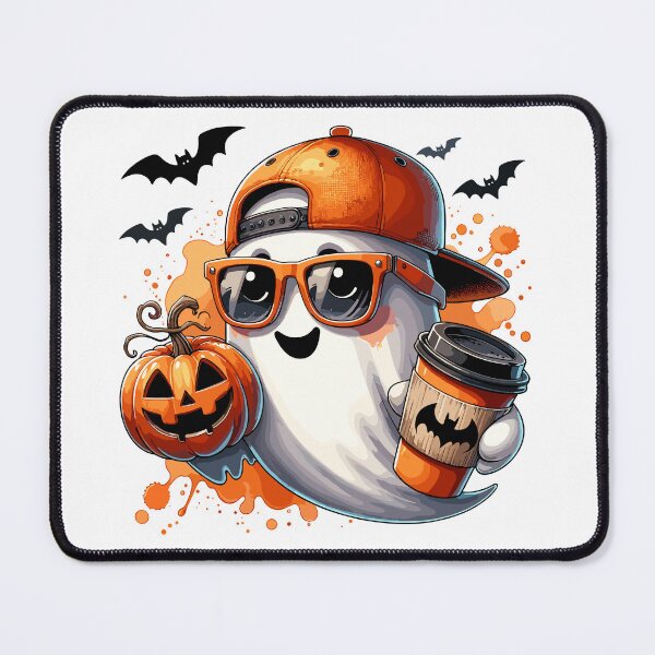 Item preview, Spooky Pumpkin Ghost Coffee Crew Halloween designed and sold by ROOFY-HK.
