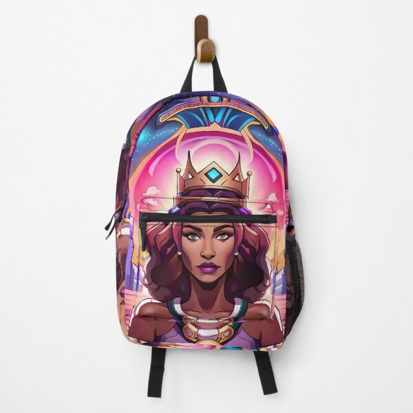 Item preview, Fabulous Woman Pink Cyberpunk Neon Retro Goddess designed and sold by Melan Designs.