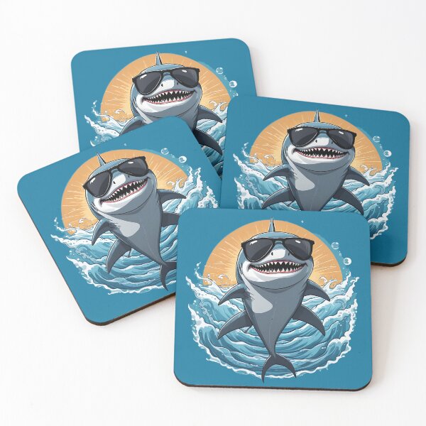 Item preview, A cool shark enjoying swimming designed and sold by NiRia Spot.