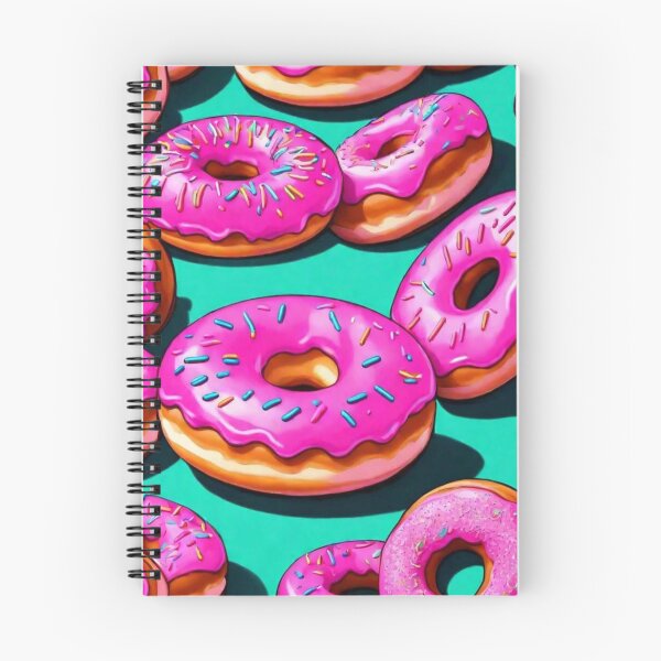 Item preview, HOT PINK SPRINKLE FROSTED DONUTS PATTERN WALLPAPER BACKDROP designed and sold by Arts4U.