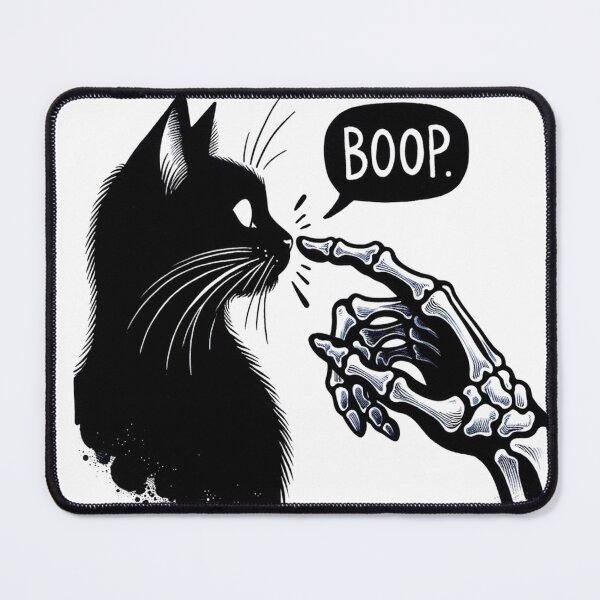 Item preview, Skeleton Hand Boop Cat designed and sold by Ginngers.