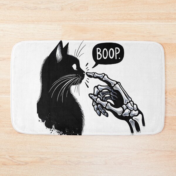 Item preview, Skeleton Hand Boop Cat designed and sold by Ginngers.