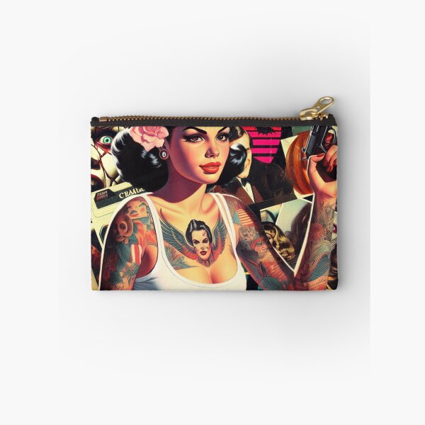 Item preview, Horror Pinup Collage designed and sold by PulpVintage.