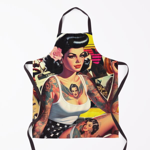 Item preview, Horror Pinup Collage designed and sold by PulpVintage.
