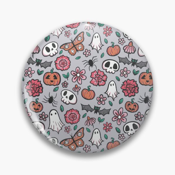 Artikelvorschau, Floraler Halloween-Druck entworfen und verkauft von JBeasleyDesigns.