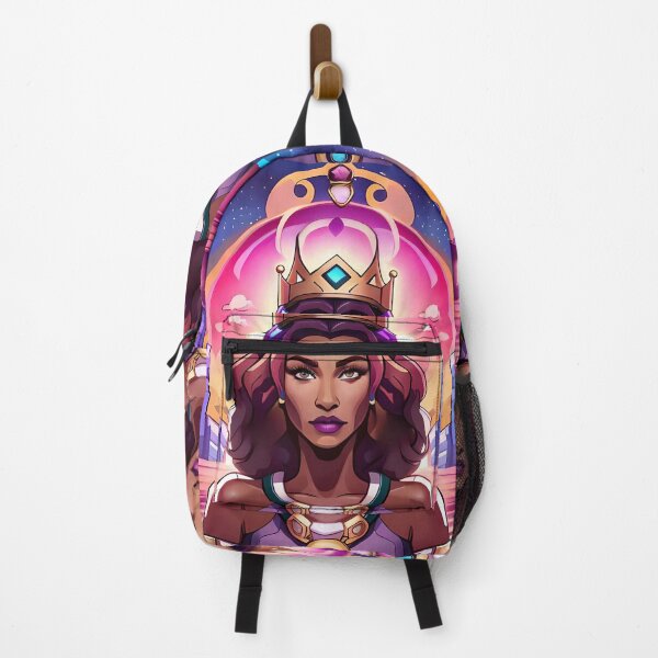 Item preview, Fabulous Woman Pink Cyberpunk Neon Retro Goddess designed and sold by Melan Designs.