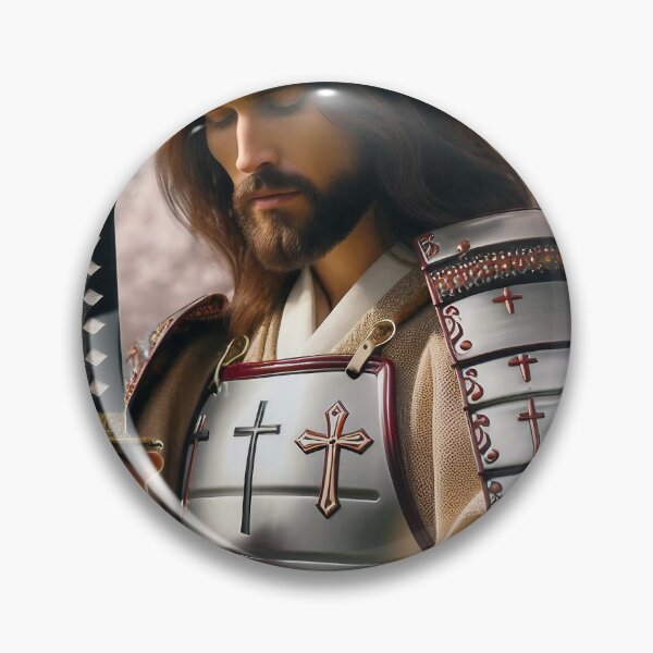 Item preview, Samurai Jesus Pondering Deep, Daimyo Crown Adorned designed and sold by jay-cack.