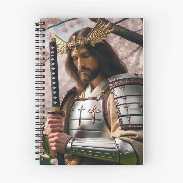 Item preview, Samurai Jesus Pondering Deep, Daimyo Crown Adorned designed and sold by jay-cack.