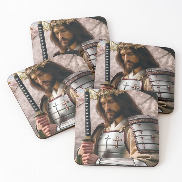 Item preview, Samurai Jesus Pondering Deep, Daimyo Crown Adorned designed and sold by jay-cack.