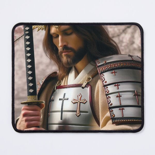 Item preview, Samurai Jesus Pondering Deep, Daimyo Crown Adorned designed and sold by jay-cack.