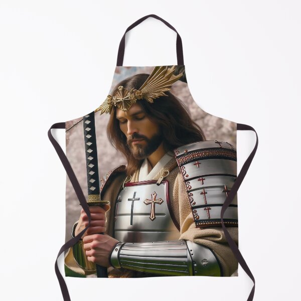 Item preview, Samurai Jesus Pondering Deep, Daimyo Crown Adorned designed and sold by jay-cack.
