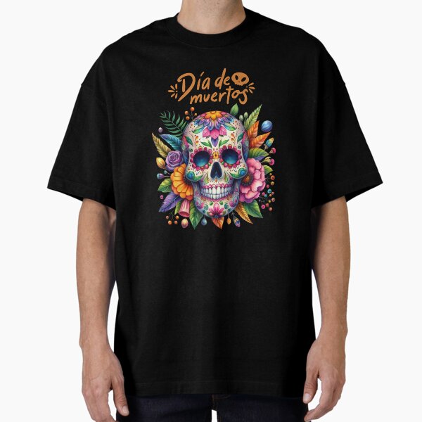 Item preview, Day of the Dead Tshirt, Dia De Muertos Shirt, Hispanic Heritage Month, Sugar Skull TShirt, Flower Shirt, Halloween Shirt designed and sold by IMPRINTSTYLEZ.