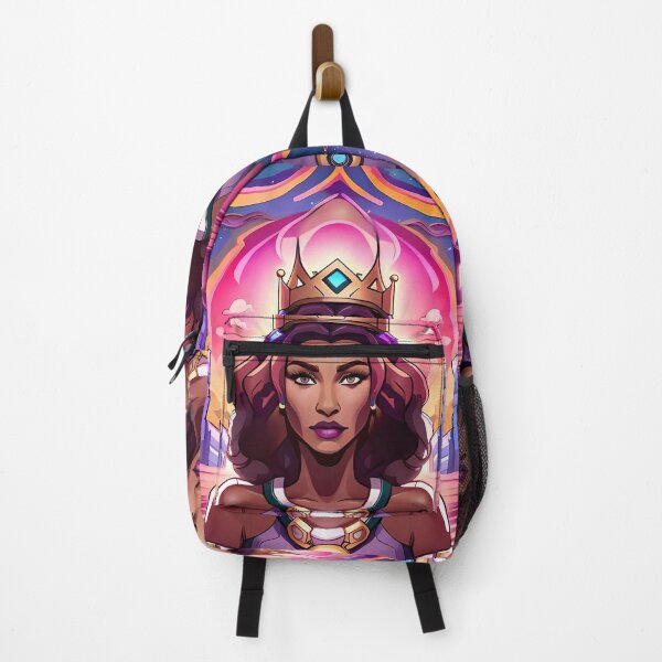 Item preview, Fabulous Woman Pink Cyberpunk Neon Retro Goddess designed and sold by Melan Designs.