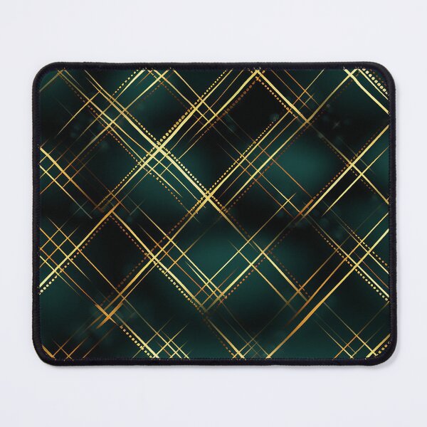 Item preview, Elegant Gold & Dark Green Christmas Plaid. Christmas Pattern. designed and sold by DesignHouse07.