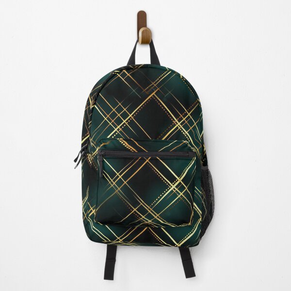 Item preview, Elegant Gold & Dark Green Christmas Plaid. Christmas Pattern. designed and sold by DesignHouse07.