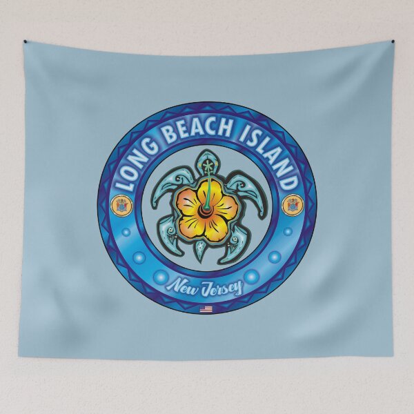 Item preview, Long Beach Island NJ sea turtle hibiscus designed and sold by studioss76.
