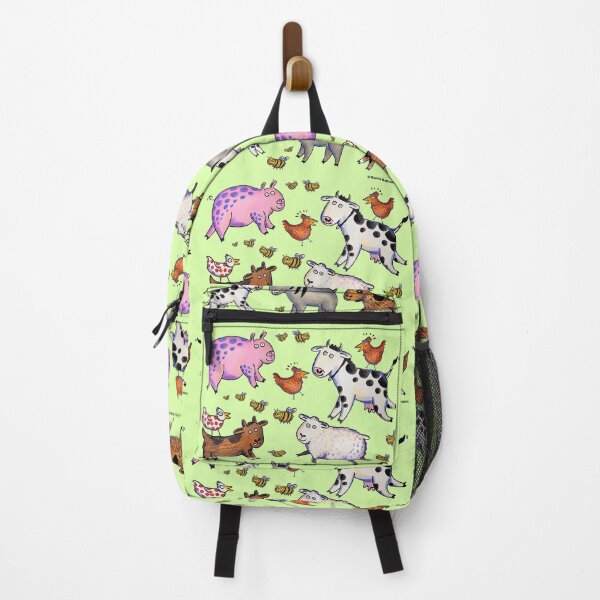 Item preview, Fun Farm Animals with green background designed and sold by BonnieCreative.