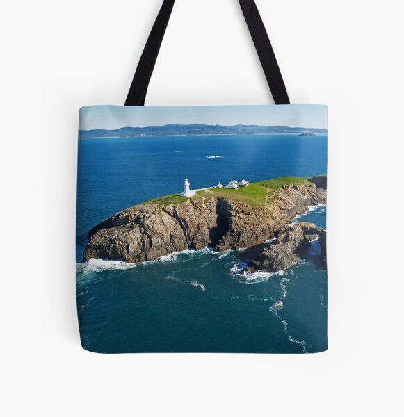 South Solitary Island Lighthouse All Over Print Tote Bag