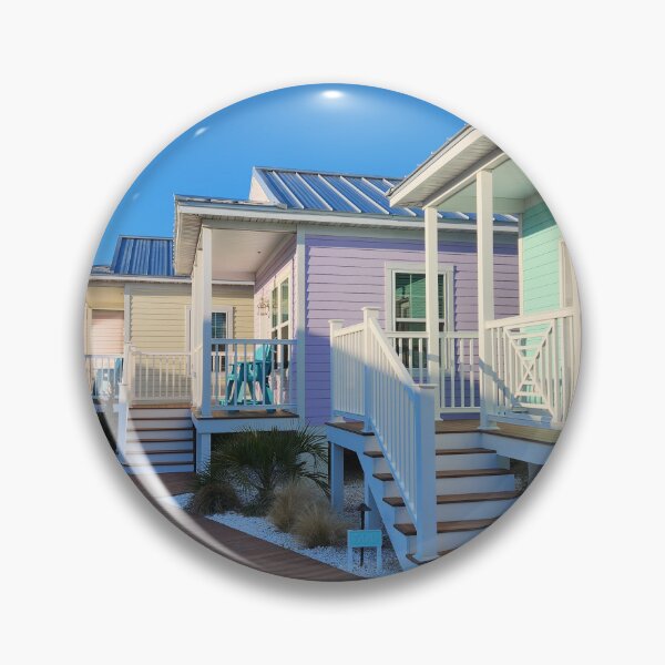 Item preview, Pastel cottages in Chincoteague designed and sold by Raineylanes.